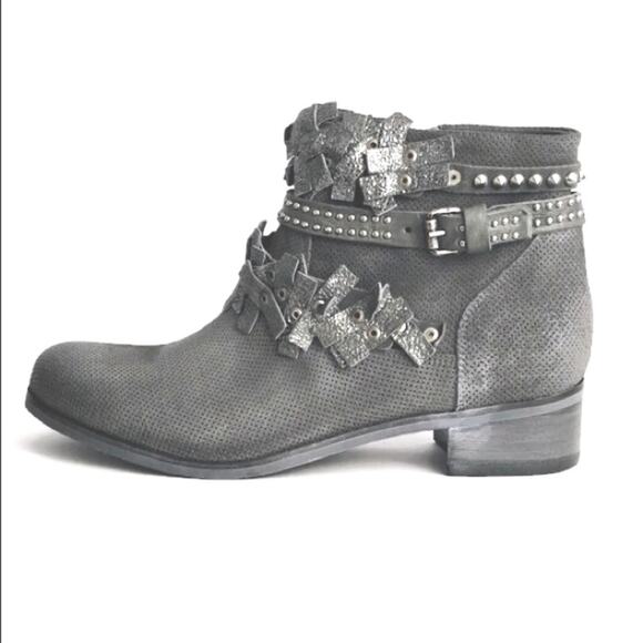 NIB OVYE by Cristina Lucchi Italian Leather Ankle Boots Size 40 (US 9.5-10) - Picture 1 of 13